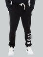 Pantalone Felpa Icon LOGO GRANDE SU GAMBA Uomo - Nero