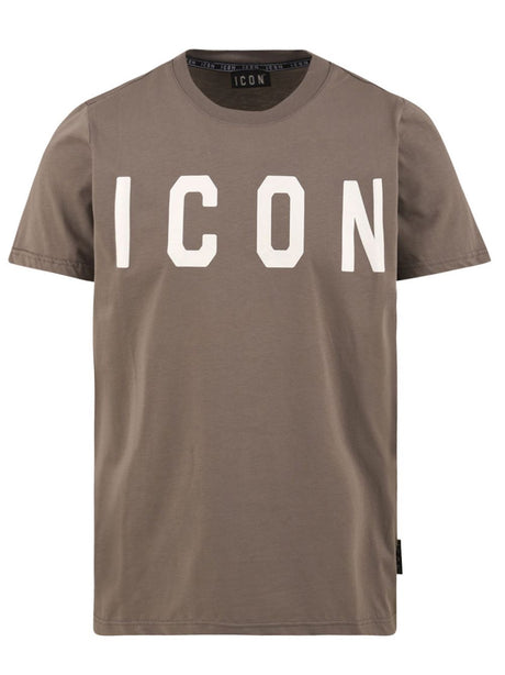 T-shirt Icon LOGO GRANDE Uomo - Grigio