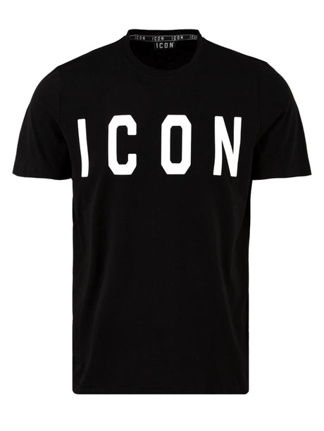 T-shirt Icon LOGO GRANDE Uomo - Nero