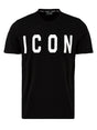 T-shirt Icon LOGO GRANDE Uomo - Nero