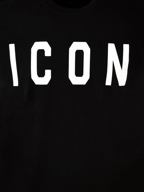T-shirt Icon LOGO GRANDE Uomo - Nero