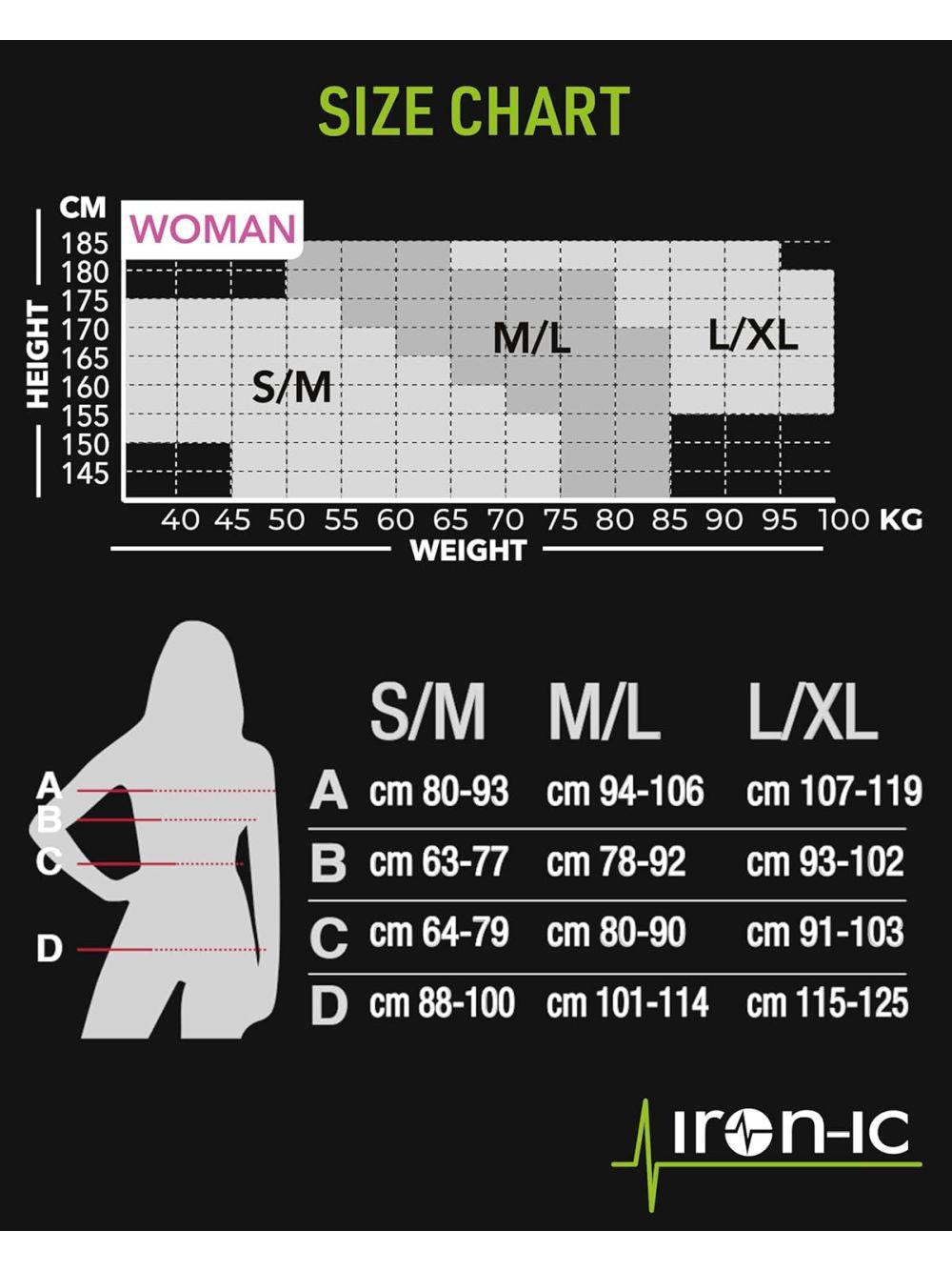 Intimo Sci IroN-ic irn icone 2.3 Donna - Nero