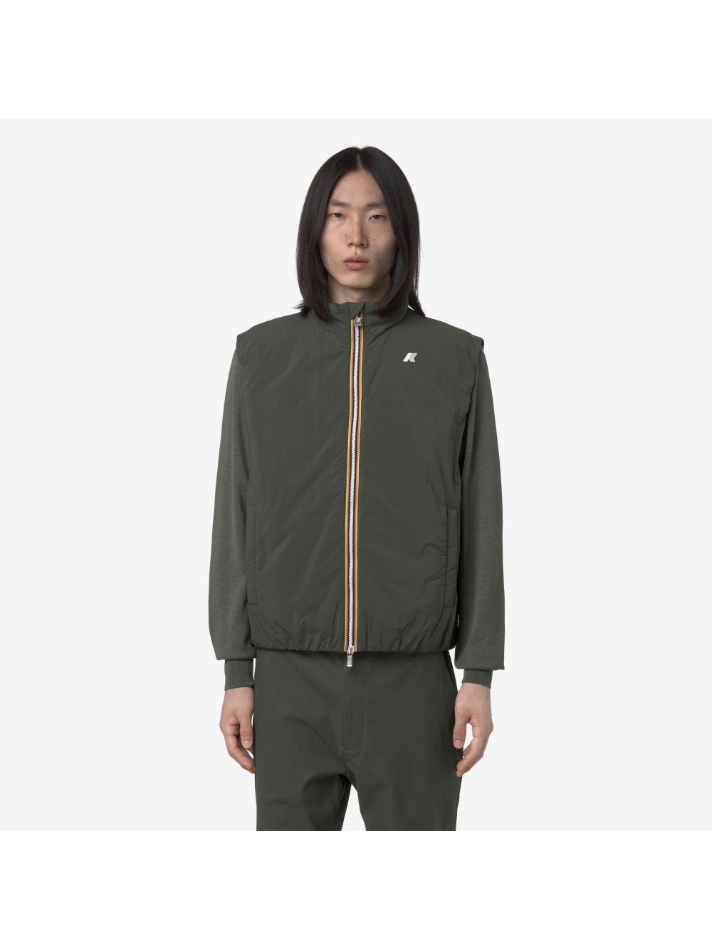 Giubbotto K-Way VALEN PLAIN WARM Uomo Verde Angolo dello Sport