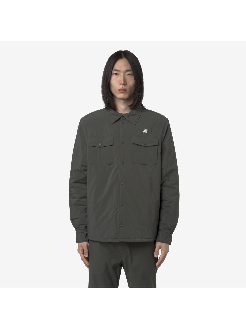 Giubbotto K-Way UMBERT PLAIN WARM Uomo - Verde