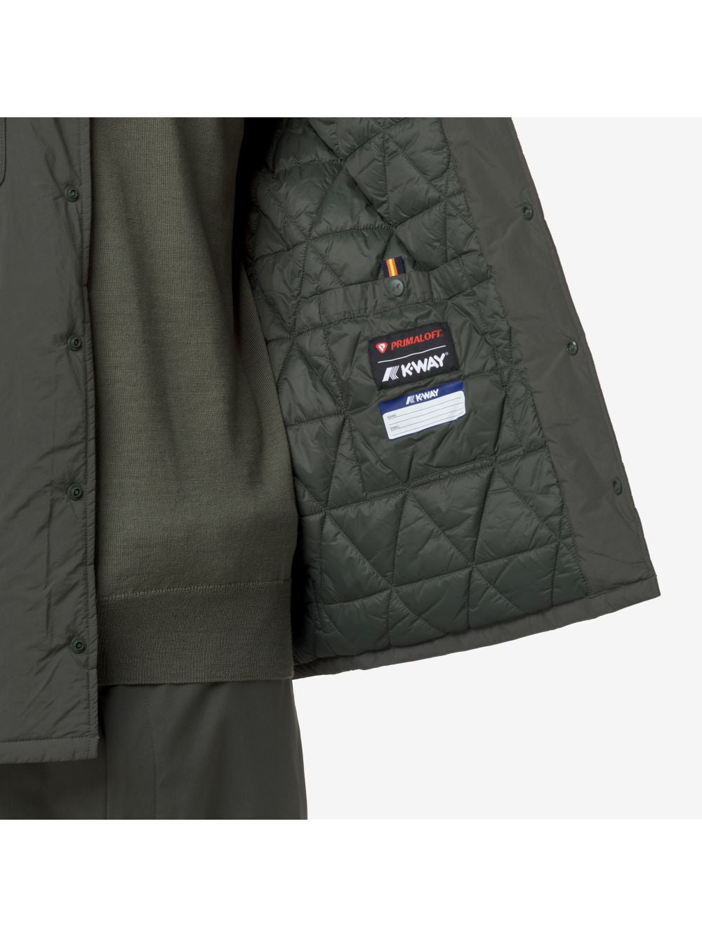 Giubbotto K-Way UMBERT PLAIN WARM Uomo - Verde