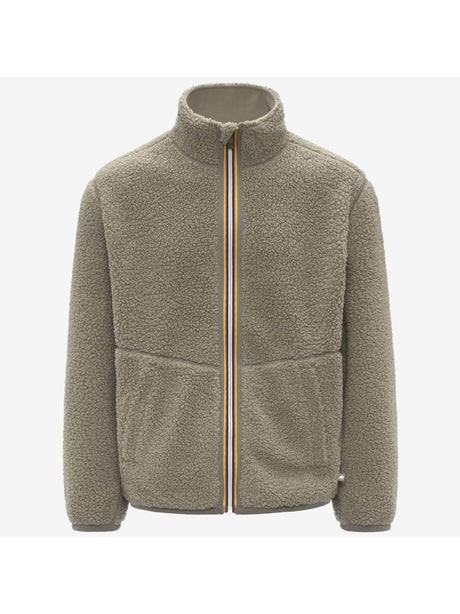 Pile K-Way PASCAL SHERPA POLAR DOUBLE Uomo - Verde