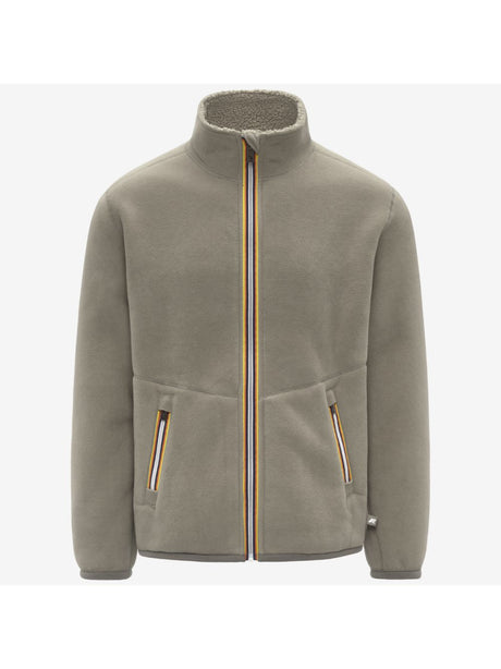 Pile K-Way PASCAL SHERPA POLAR DOUBLE Uomo - Verde