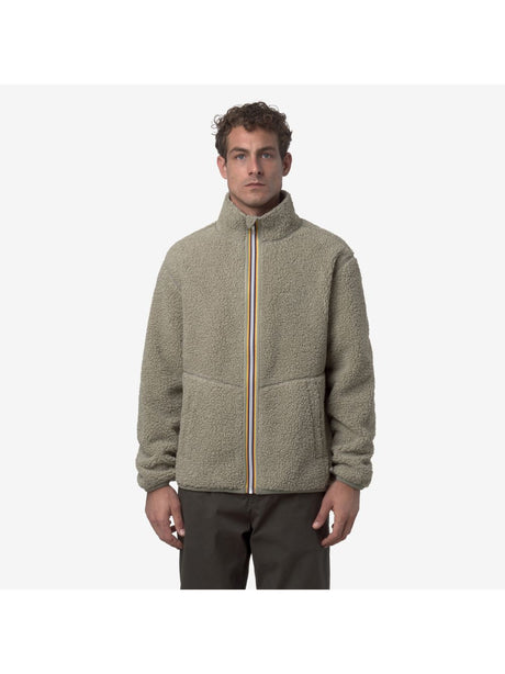 Pile K-Way PASCAL SHERPA POLAR DOUBLE Uomo - Verde