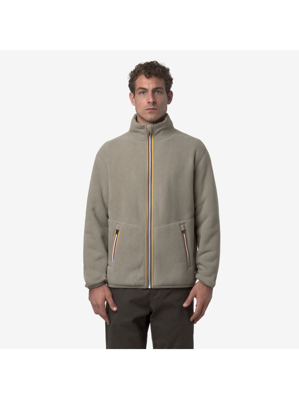 Pile K-Way PASCAL SHERPA POLAR DOUBLE Uomo - Verde