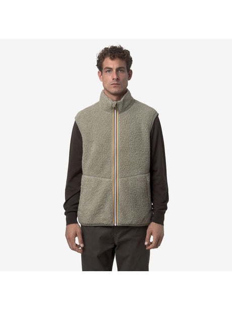 Pile K-Way YANNICK SHERPA POLAR DOUBLE Uomo - Verde