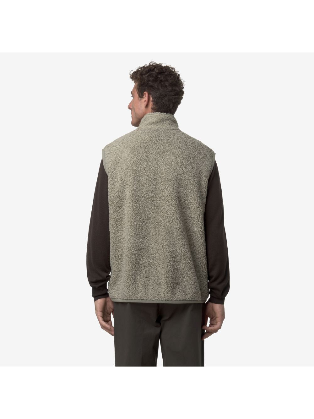 Pile K-Way YANNICK SHERPA POLAR DOUBLE Uomo - Verde