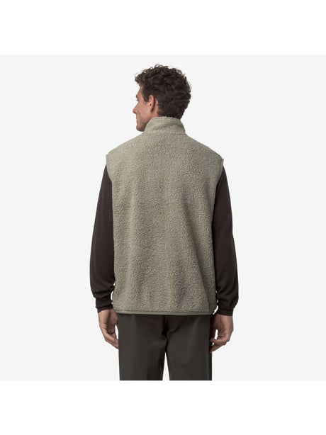 Pile K-Way YANNICK SHERPA POLAR DOUBLE Uomo - Verde