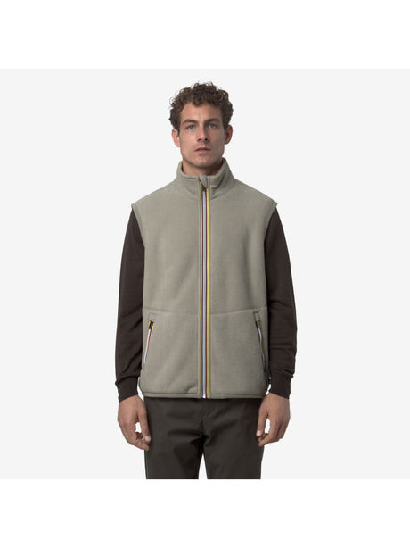 Pile K-Way YANNICK SHERPA POLAR DOUBLE Uomo - Verde
