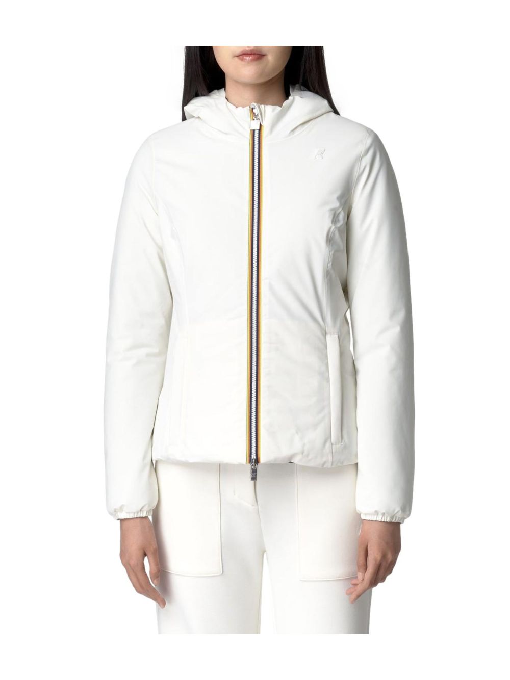 Giubbotto K-Way Lily St Warm Double Donna - Bianco