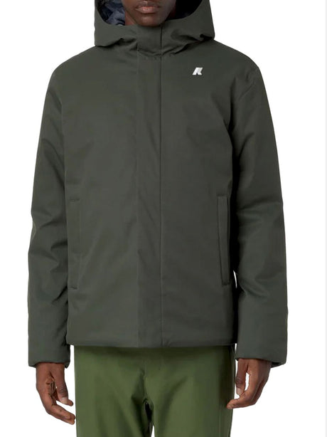 Giubbotto K-Way JACKO TWILL MARMOTTA Uomo - Verde