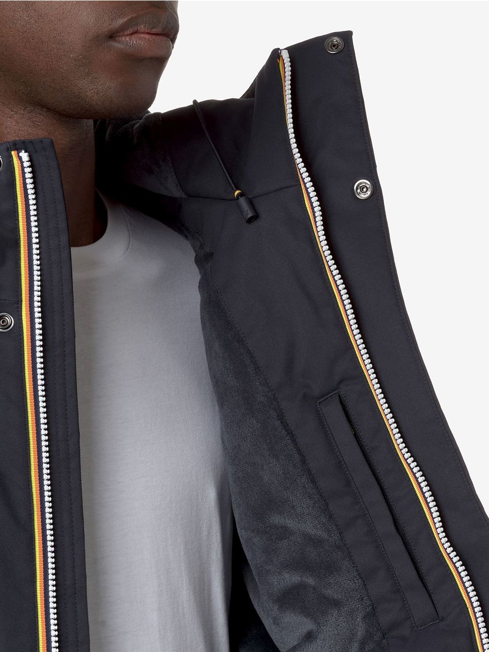 Giubbotto K-Way JACKO TWILL MARMOTTA Uomo - Blu