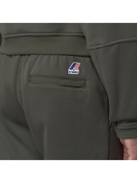 Pantalone K-Way PHILBERT BRUSHED PC Unisex - Verde