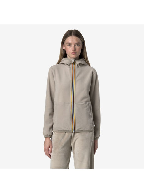Pile K-Way LILY VELOUR POLAR DOUBLE Donna - Beige