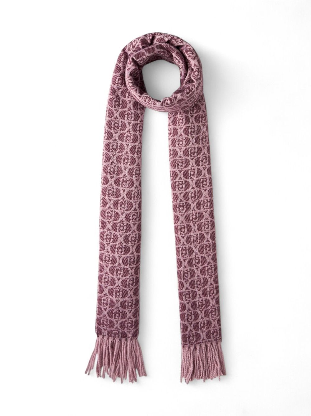 Sciarpa Liu Jo STOLA BRUSHED LOGO OVAL Donna - Rosa