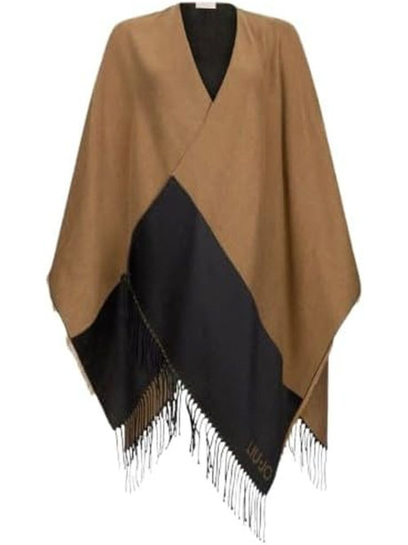 Poncho Liu Jo OVAL MONOGRAM Donna - Beige