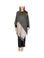 Poncho Liu Jo OVAL MONOGRAM Donna - Nero
