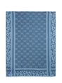 Sciarpa Liu Jo STOLA JACQUARD MONOGRAM ANIMAL Donna - Blu