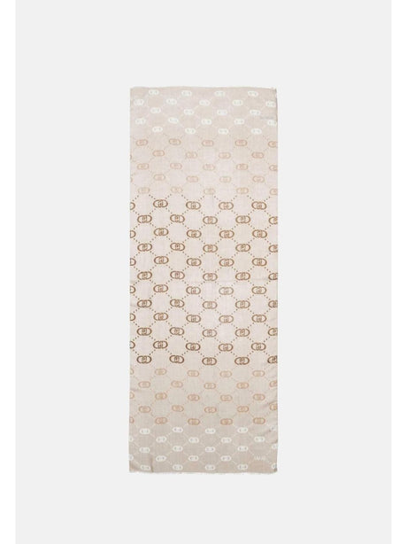 Sciarpa Liu Jo DEGRADE LOGO 70X180 Donna - Beige