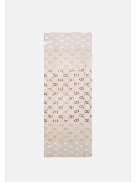 Sciarpa Liu Jo DEGRADE LOGO 70X180 Donna - Beige