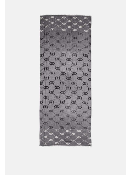 Sciarpa Liu Jo DEGRADE LOGO 70X180 Donna - Nero