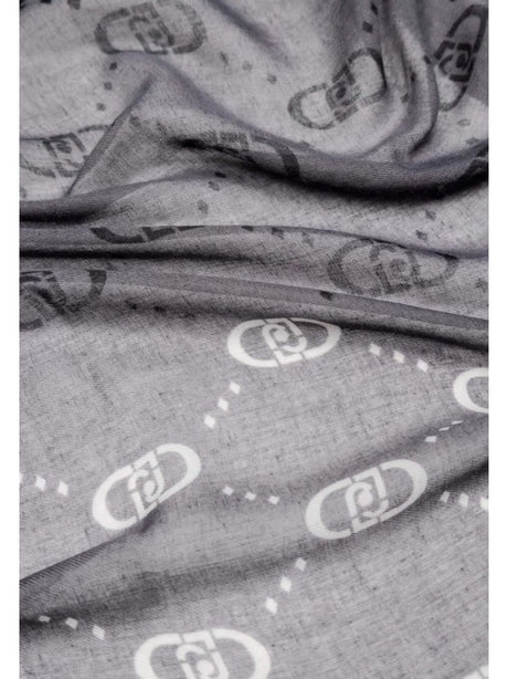 Sciarpa Liu Jo DEGRADE LOGO 70X180 Donna - Nero