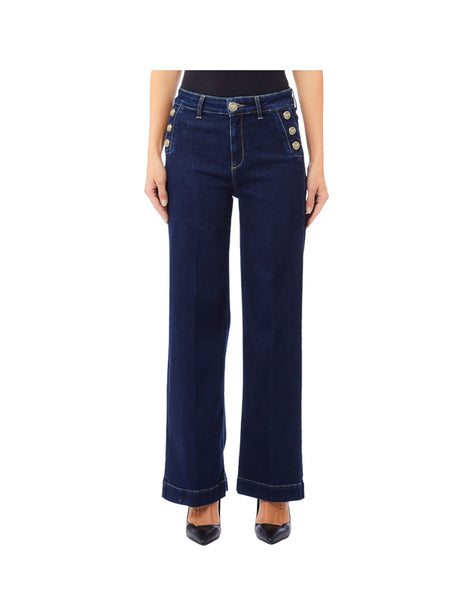Jeans Liu Jo B.UP FLARE BUTTON H.W. Donna - Denim