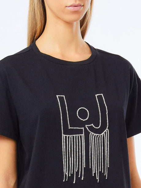 T-shirt Liu Jo Ecs T-Shirt Moda M/C Donna - Nero