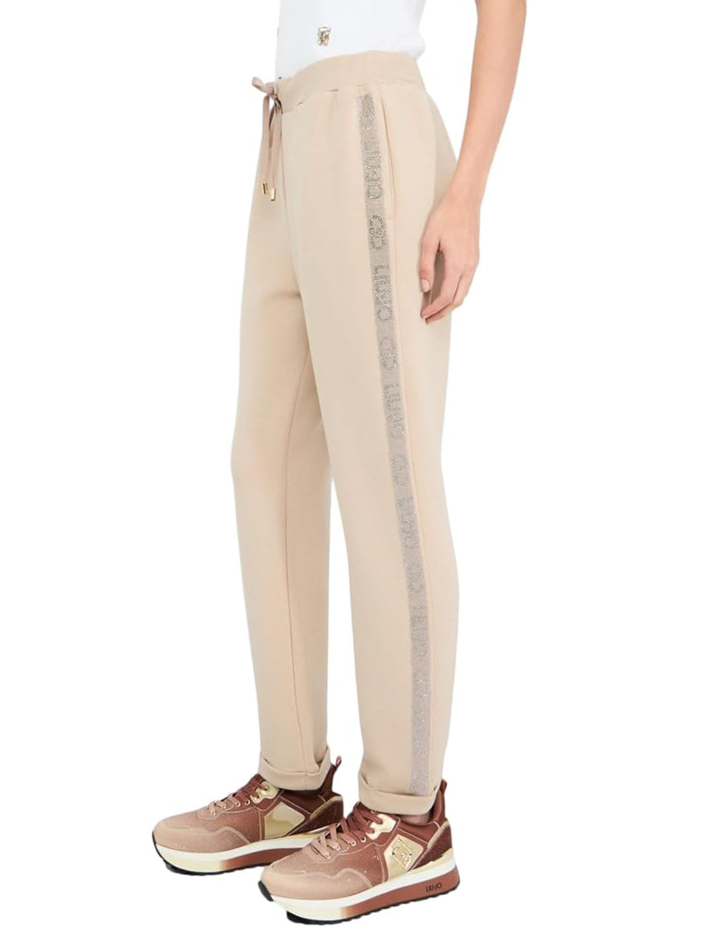 Pantalone Liu Jo JERSEY LUNGO Donna - Avorio
