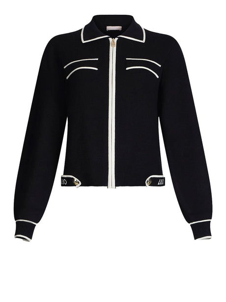 Maglia Liu Jo ZIPPATA M/L Donna - Nero