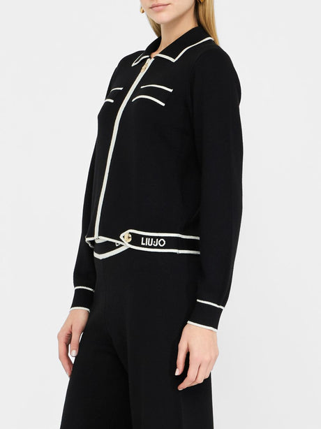 Maglia Liu Jo ZIPPATA M/L Donna - Nero