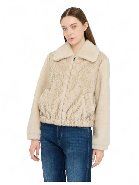 Giacca Liu Jo Giaccone Sintetico Donna - Beige