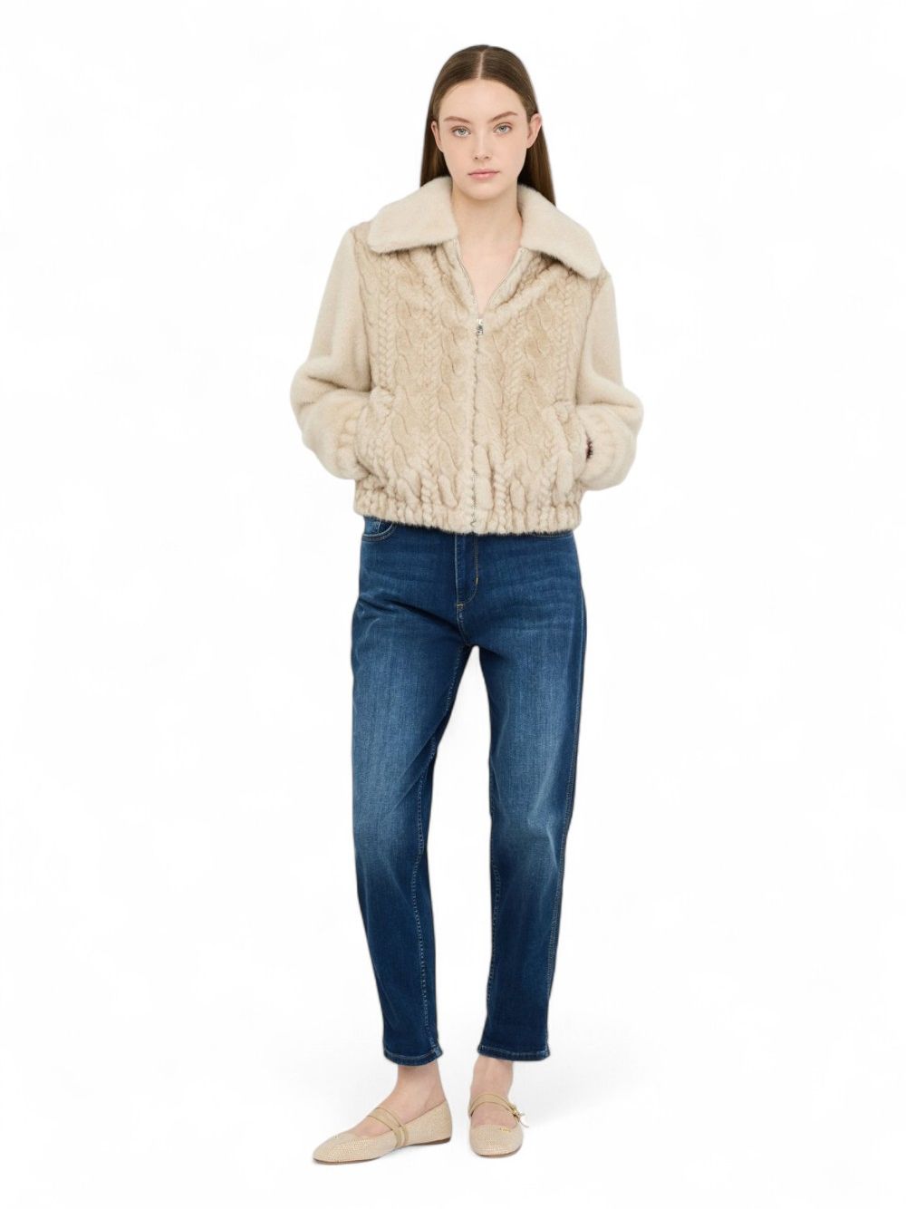 Giacca Liu Jo Giaccone Sintetico Donna - Beige