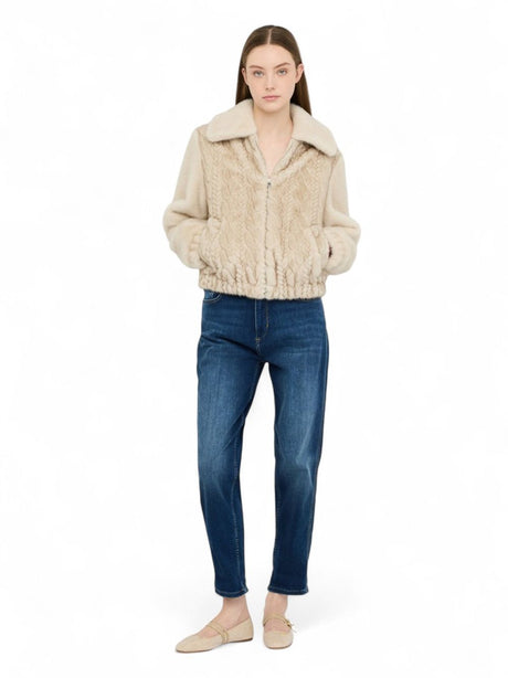 Giacca Liu Jo Giaccone Sintetico Donna - Beige