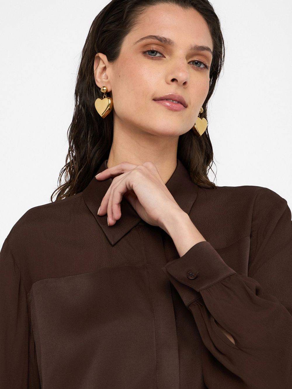 Camicia Liu Jo TS M/L Donna - Cioccolato