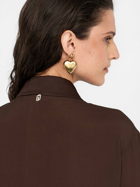 Camicia Liu Jo TS M/L Donna - Cioccolato
