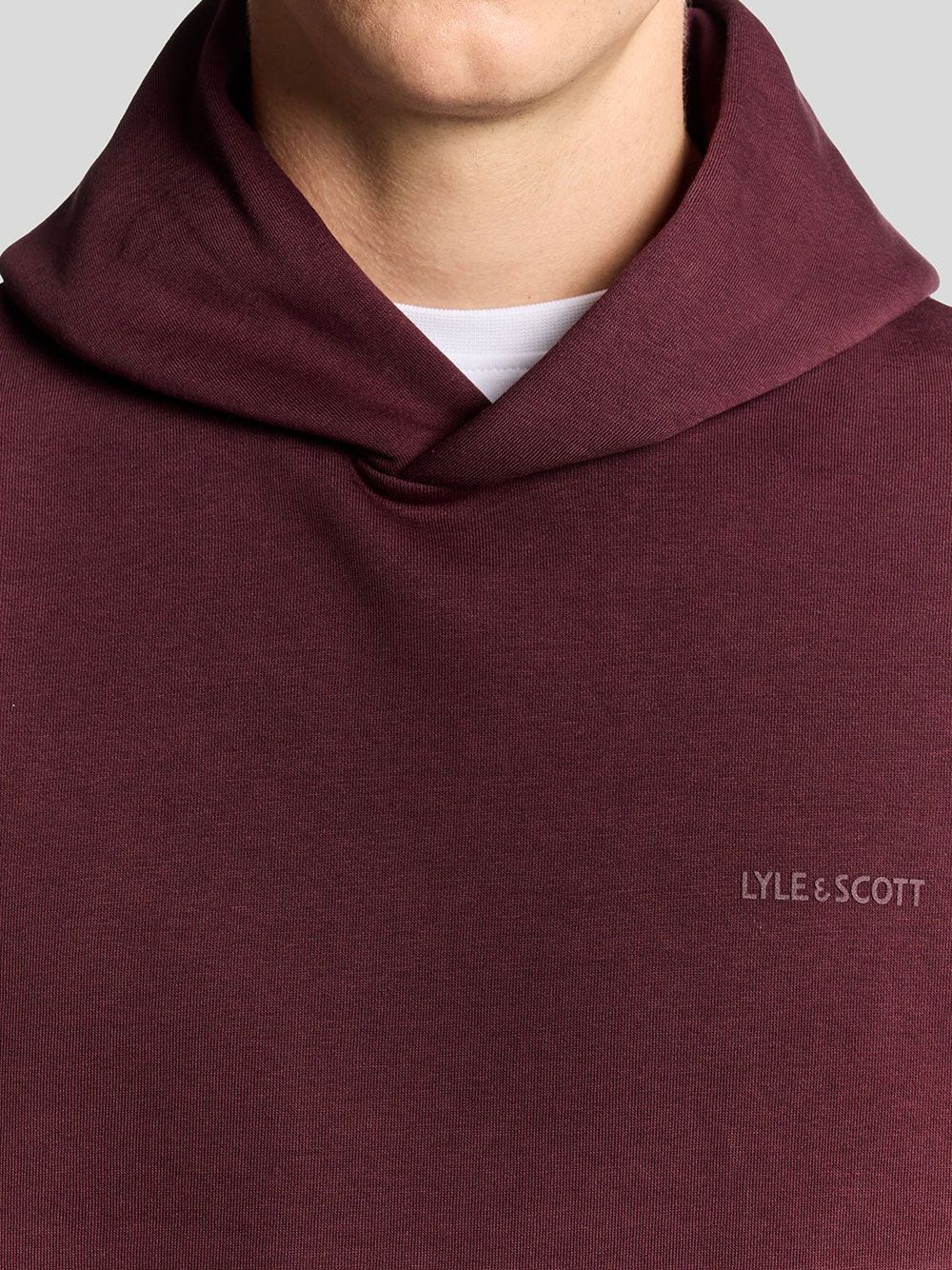 Pullover Lyle & Scott logo brushback pull Unisex - Bordeaux