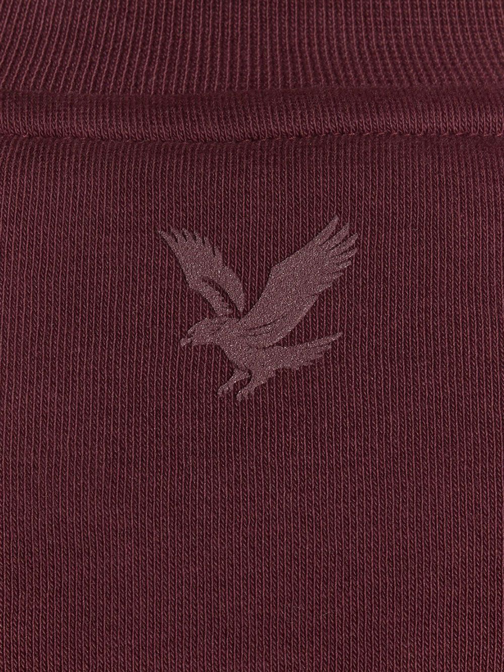 Felpa Lyle & Scott logo brushback crew Unisex - Bordeaux