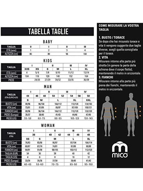 Calze Sportive Mico Uomo - Nero