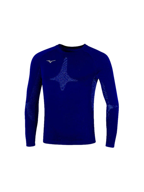 T-shirt Sportiva Mizuno TEAM LONG SLEEVE UNDERWEAR Uomo - Navy