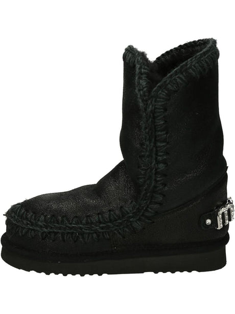 Stivaletti Mou ESKIMO 24 RHINESTONES LOGO Donna - Nero