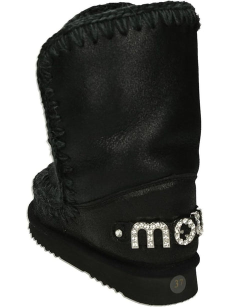 Stivaletti Mou ESKIMO 24 RHINESTONES LOGO Donna - Nero
