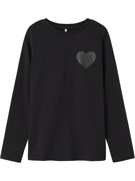 T-shirt Name It Bambina - Nero