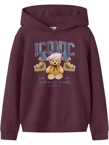 Felpa Name It Bambina - Bordeaux