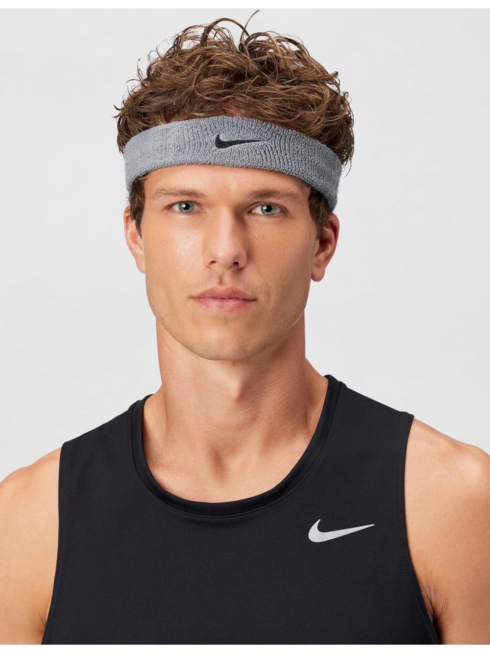 Fascia Sportiva Nike swoosh headband Unisex - Grigio