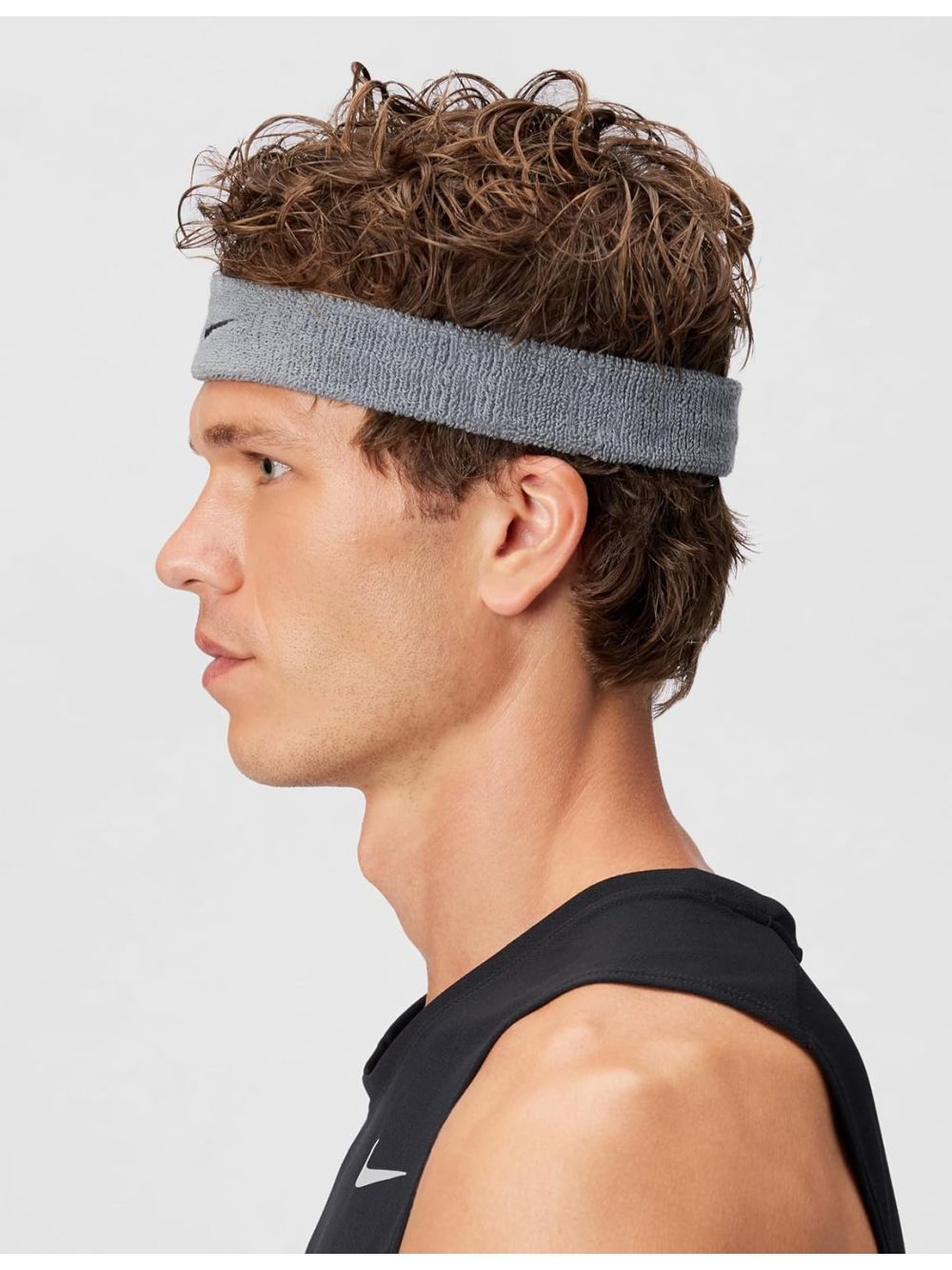 Fascia Sportiva Nike swoosh headband Unisex - Grigio